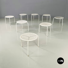 Charger l'image dans la galerie, Outdoor coffe tables in white metal by Emu, 1960s