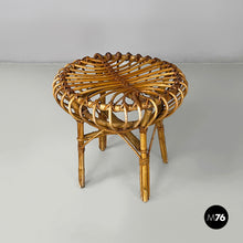 画像をギャラリービューアに読み込む, Stool in rattan, 1960s