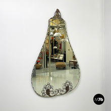 画像をギャラリービューアに読み込む, Wall mirror with iron curl details, 1960s