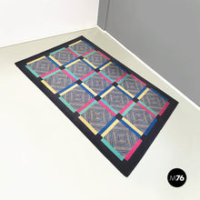 Load image into Gallery viewer, Black wool carpet by Missoni, 1990s