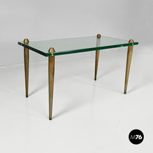 Carica l'immagine nel visualizzatore di Gallery, Coffe table in glass and brass, 1950s
