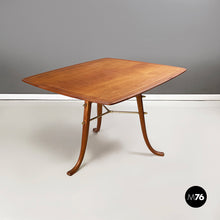 画像をギャラリービューアに読み込む, Coffee table in wood and brass, 1960s