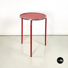 画像をギャラリービューアに読み込む, Coffee table in red metal, 1980s