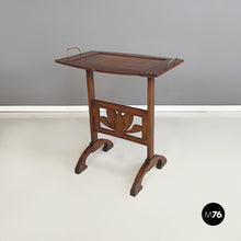 将图片加载到图库查看器,Coffe or side table in wood and brass, 1900s