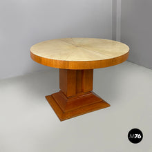 Carica l'immagine nel visualizzatore di Gallery, Wooden and parchment dining table, 1930s