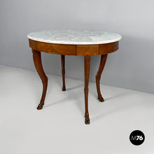 Carica l'immagine nel visualizzatore di Gallery, Dining table in wood and marble, 1930s