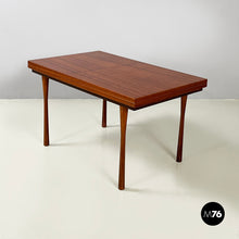 画像をギャラリービューアに読み込む, Coffee table with extendable top in wood, 1960s