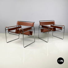 将图片加载到图库查看器,Armchairs Wassily by Marcel Breuer for Gavina, 1960s