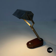 Charger l'image dans la galerie, Adjustable table lamp in metal, 1930s