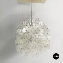 Load image into Gallery viewer, Pendant chandelier in glass, 1970s