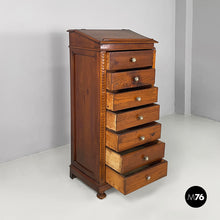 Load image into Gallery viewer, Wooden chest of drawers with bookstand, 1800s