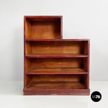 Load image into Gallery viewer, Bookcase in red wood, 1940s