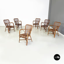 Load image into Gallery viewer, Armchairs in bamboo, 1960s