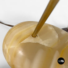 将图片加载到图库查看器,Brass and onyx table lamp LTA1 Sasso by Luigi Caccia Dominioni for Azucena, 1950s