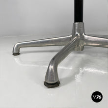 将图片加载到图库查看器,Dark grey leather office chairs EA108 by Charles and Ray Eames for ICF, 1970s