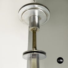 Charger l'image dans la galerie, Chandelier with twelve lights in metal and glass, 1920s
