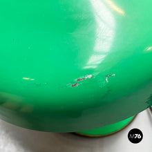 画像をギャラリービューアに読み込む, Adjustable table lamp in gold and green metal, 1950s