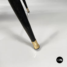 Load image into Gallery viewer, Armchair in red sky and black metal, 1960s