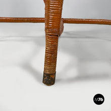 Charger l'image dans la galerie, Armchairs in rattan and straw, 1960s