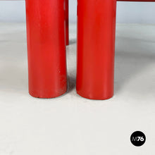 将图片加载到图库查看器,Chairs in red wood and straw, 1970s