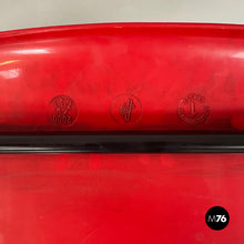 画像をギャラリービューアに読み込む, Stackable chairs in red plastic and black metal, 2000