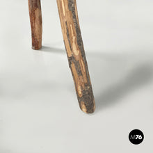 画像をギャラリービューアに読み込む, Rustic table stools in wood, 2000s