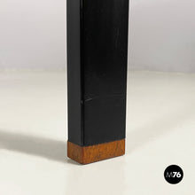 画像をギャラリービューアに読み込む, Extendable dining table in wood and black metal, 1960s