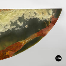 Load image into Gallery viewer, Wall console with onyx and wood, 1950s