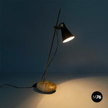 将图片加载到图库查看器,Brass and onyx table lamp LTA1 Sasso by Luigi Caccia Dominioni for Azucena, 1950s