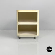 将图片加载到图库查看器,White plastic modular chest of drawers by Anna Castelli for Kartell, 1970s