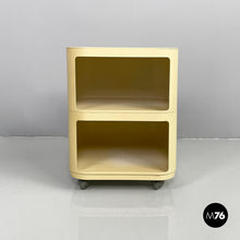 将图片加载到图库查看器,White plastic modular chest of drawers by Anna Castelli for Kartell, 1970s