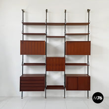 Load image into Gallery viewer, Bookcase series Selex for Industria Mobili Barovero, 1960s