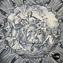 Load image into Gallery viewer, Glazed ceramic plate by Alba Docilia Albisola, 1950s