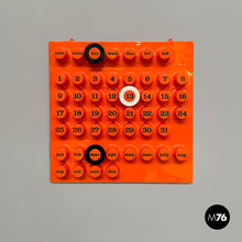 将图片加载到图库查看器,Wall perpetual orange calendar by Giorgio Della Beffa for Ring A Date, 2000-2010s