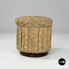 Charger l'image dans la galerie, Footrest or pouf in fabric, 1900s