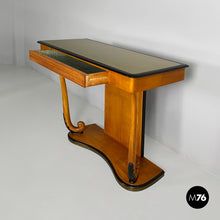 Carica l'immagine nel visualizzatore di Gallery, Consolle in wood and glass, 1930s