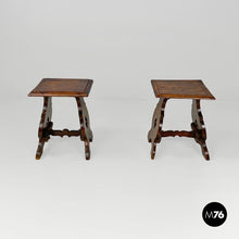 Load image into Gallery viewer, Wooden stools, late 1800s