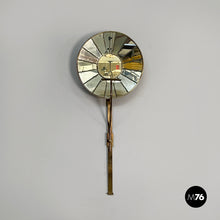 Charger l'image dans la galerie, Candle holder in brass and mirror, 1950s