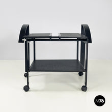 Charger l'image dans la galerie, Cart in black perforated metal, 1980s