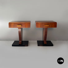 Charger l'image dans la galerie, Bedside tables in wood, 1930s