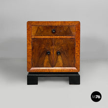 Carica l'immagine nel visualizzatore di Gallery, Bedside table in wood, 1930s