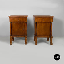 Load image into Gallery viewer, Bedside tables in wood, early 19th century