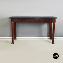 画像をギャラリービューアに読み込む, Empire console in black marble, bronze and wood, 1820-1830s