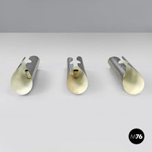 画像をギャラリービューアに読み込む, Cylindrical wall lamps in chromed metal, 1970s