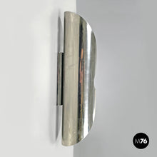 画像をギャラリービューアに読み込む, Cylindrical wall lamps in chromed metal, 1970s