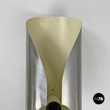 画像をギャラリービューアに読み込む, Cylindrical wall lamps in chromed metal, 1970s