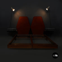 画像をギャラリービューアに読み込む, Bed with bedside tables and lamps by Arredamenti Dell'Orso, 1950s