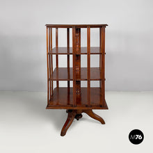 Load image into Gallery viewer, Revolving wooden bookcase, 1940s