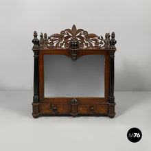 Load image into Gallery viewer, Wooden table or wall cabinet with mirror, 1930s