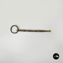 Load image into Gallery viewer, Brass corn holder, early 1900s